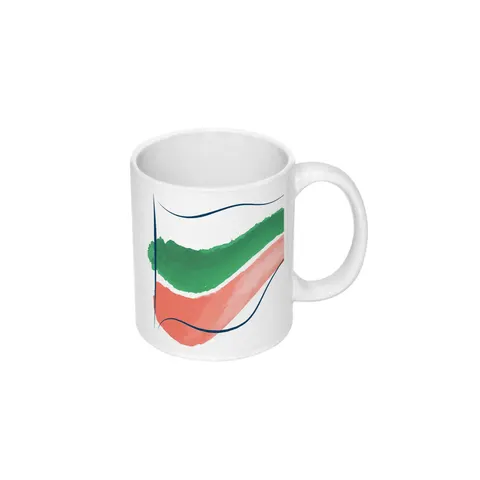 Cană steag bulgăresc, ceramică, 330 ml