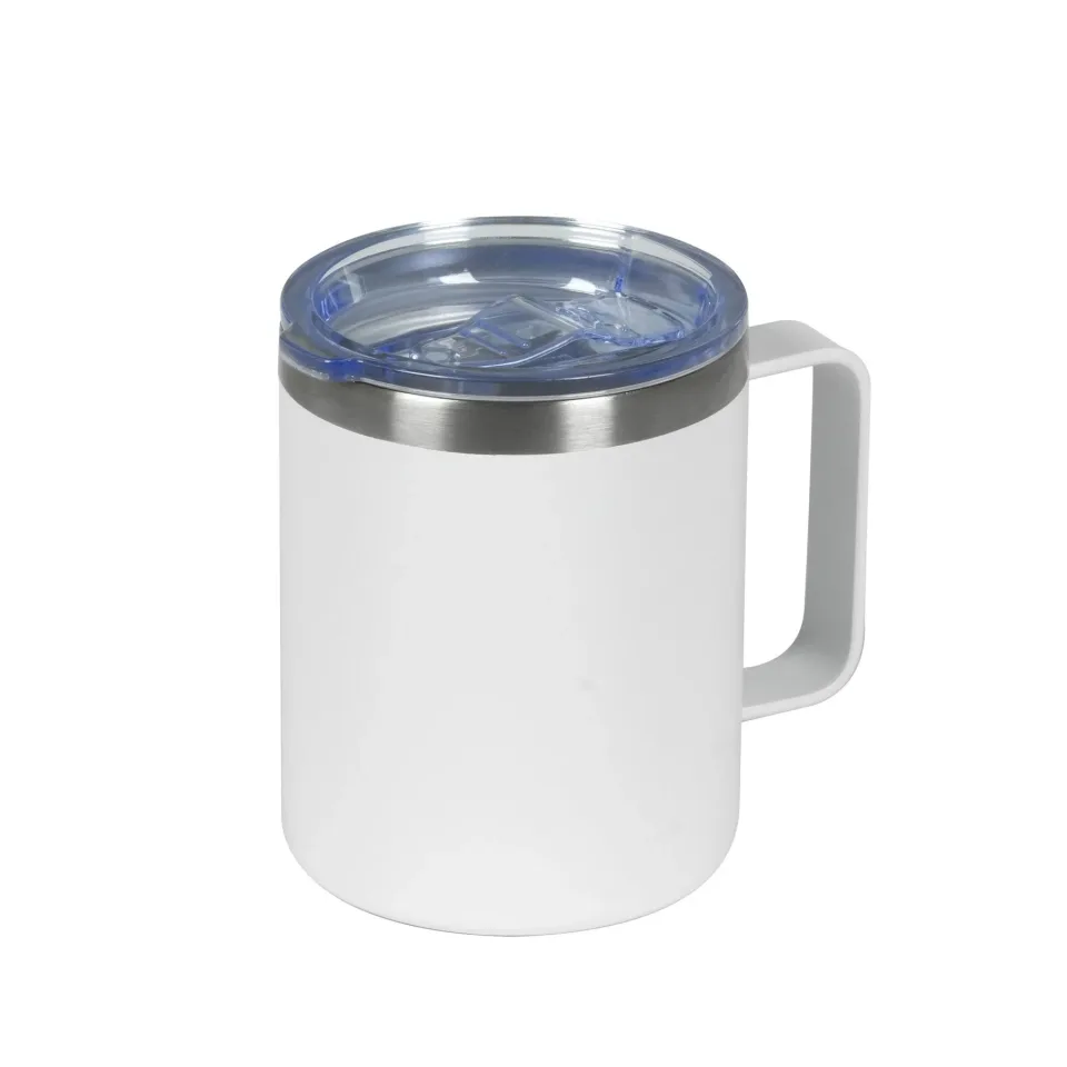 Heat Ceașcă termică, metal, 350 ml, alb