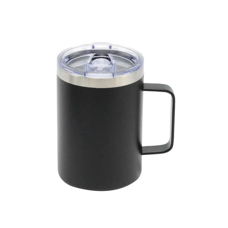 Heat Ceașcă termică, metal, 350 ml, negru