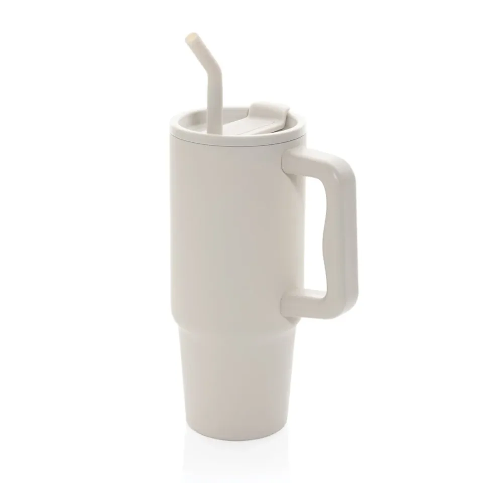 Ceașcă termică Embrace, metal, cu capac, 900 ml, bej