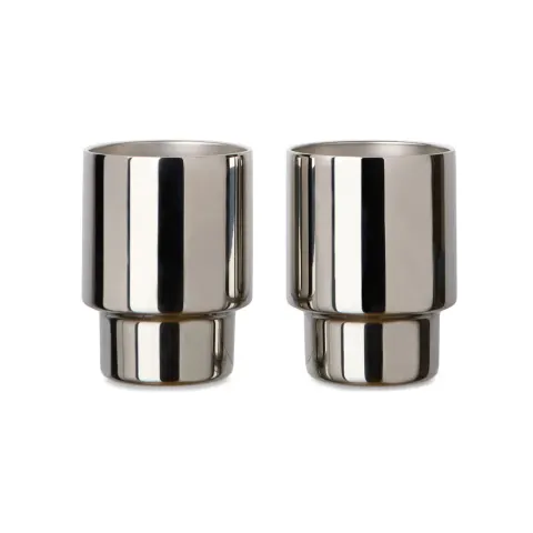 Set de cești Vinga Nagano, oțel inoxidabil, 160 ml, 2 buc.