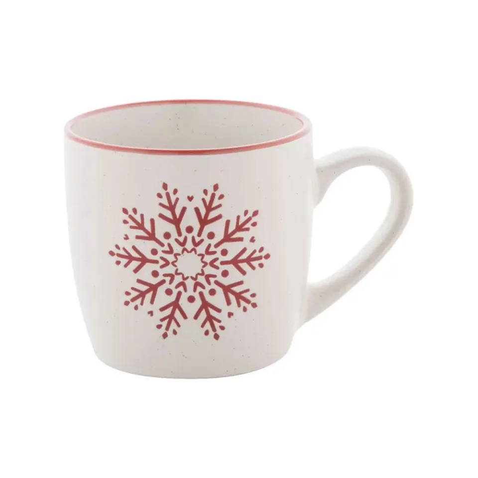 Ceașcă More Than Gifts Snoflinga, fulgi de nea, ceramică, 320 ml
