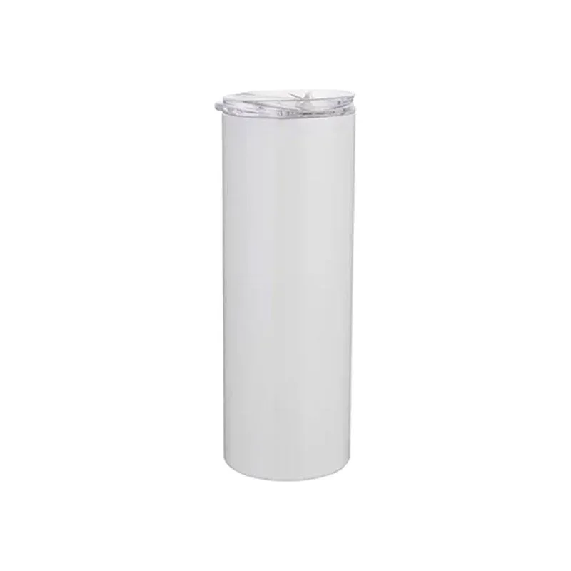 BESTSUB Pahar de călătorie cu pai, 600 ml, alb