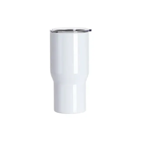 BESTSUB Ceașcă de călătorie cu capac, oțel inoxidabil, 650 ml, alb