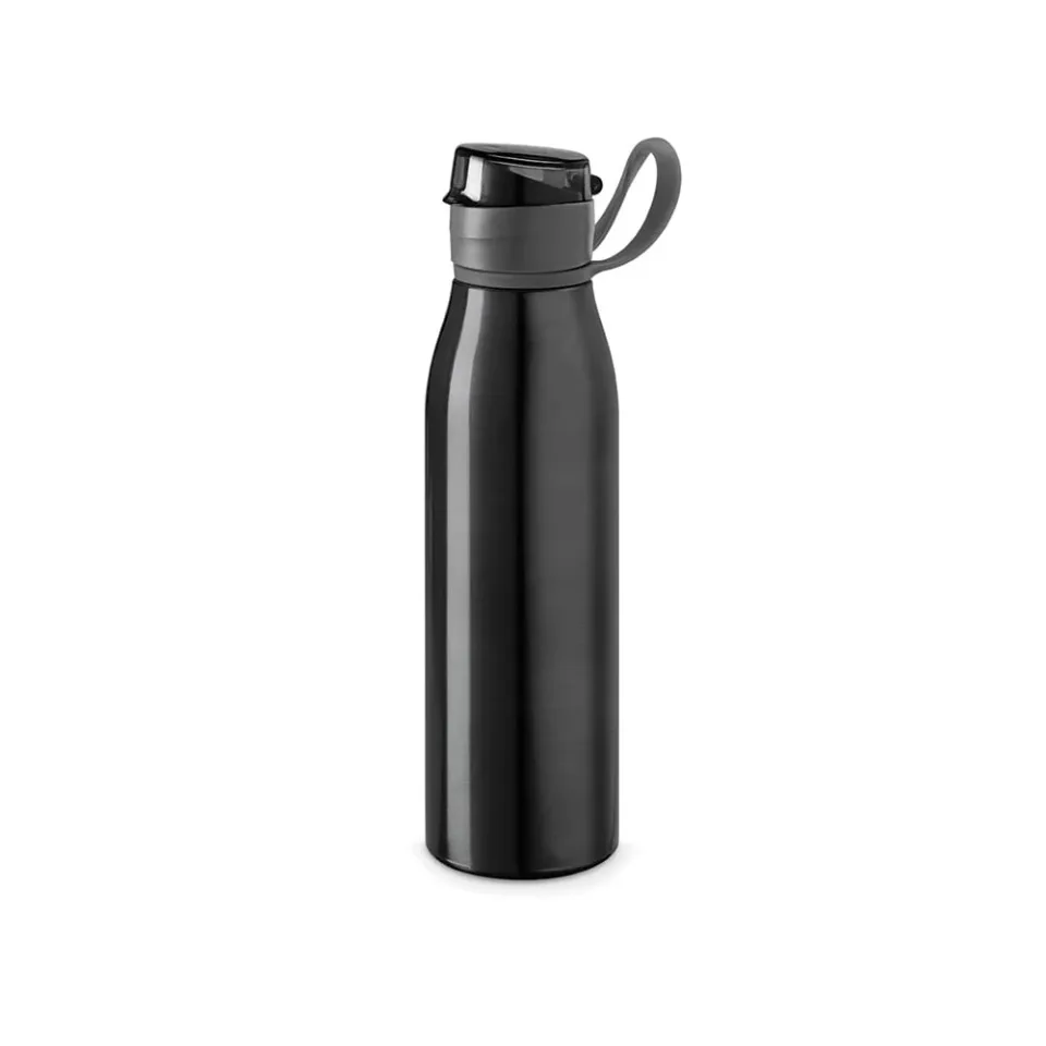 Hi!dea Sticlă Korver, sport, metal, 650 ml, negru