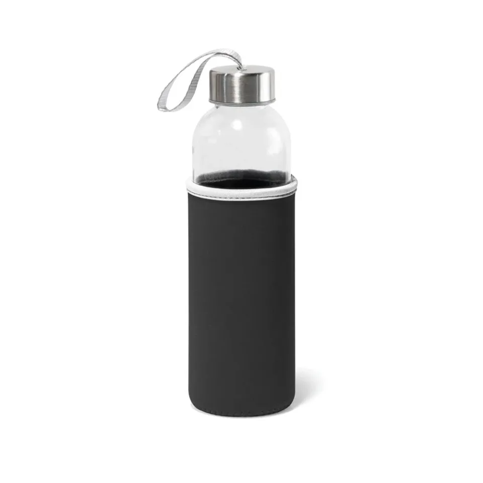 Sticlă Raise, din sticlă, cu husă neagră, 520 ml