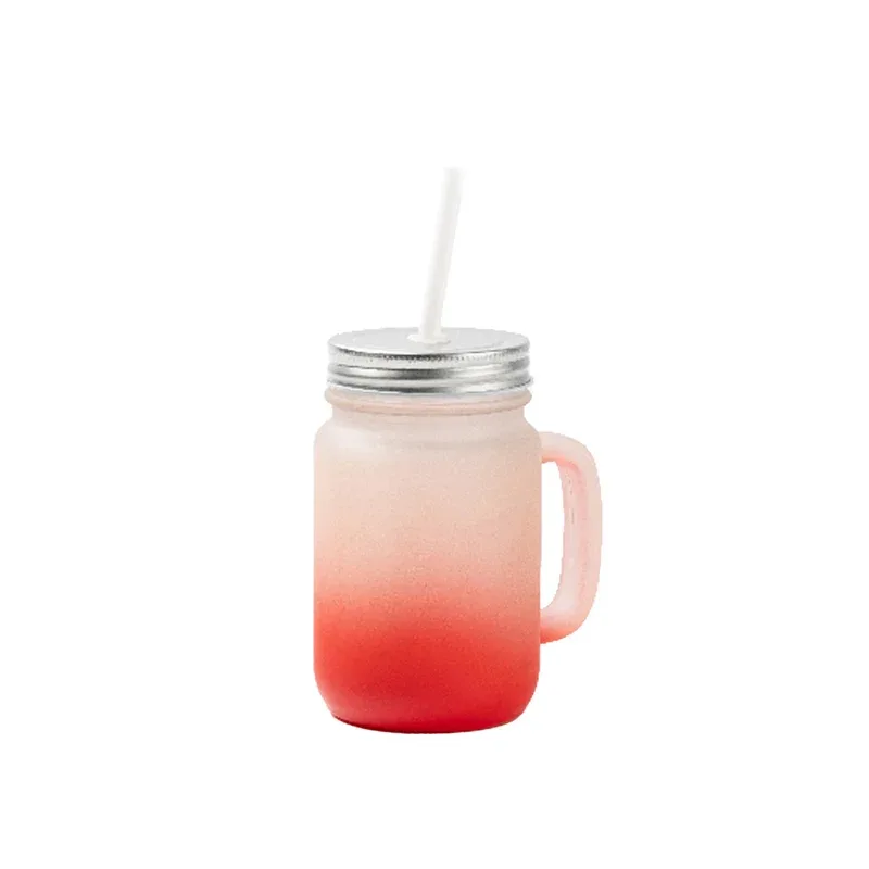 Borcan mat pentru sublimare BESTSUB, roșu, 350 ml
