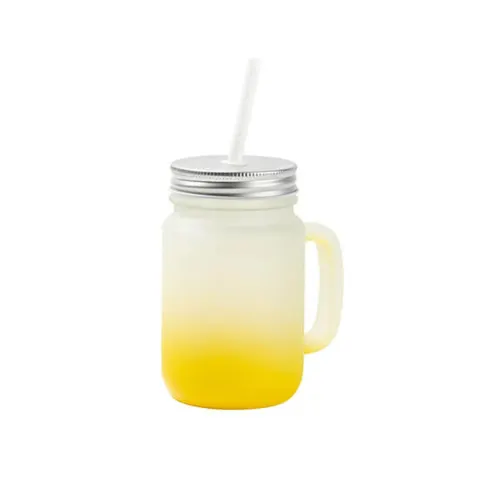 Borcan mat pentru sublimare BESTSUB, galben, 350 ml
