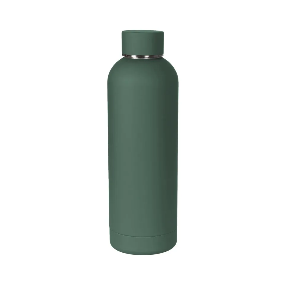 Sticlă Top, metal, 6.5 x 24 cm, verde, 500 ml