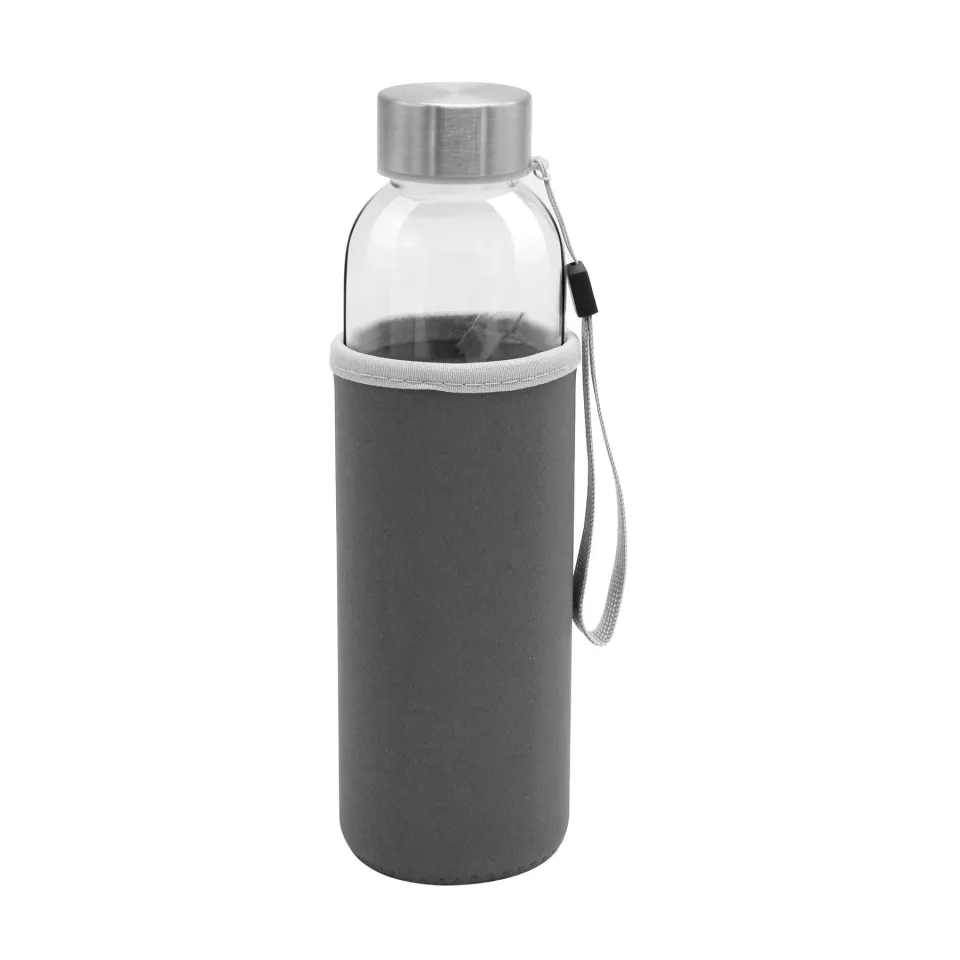 Sticlă Halo, sticlă, 500 ml, cu husă gri