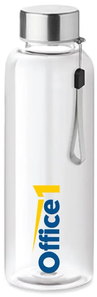 Sticlă Office 1 Utah, promoțională, transparentă, 500 ml