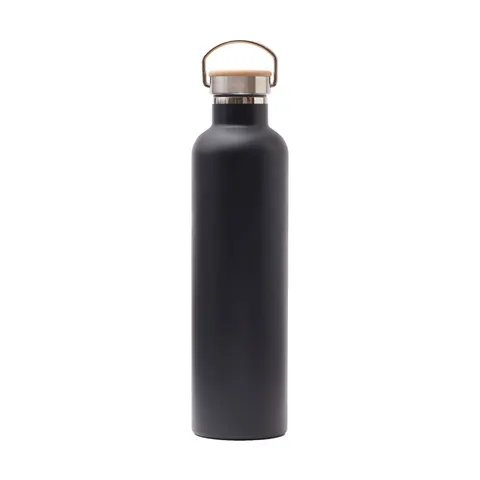 Termos VINGA, oțel inoxidabil, cu perete dublu și vid, 1 litru, negru