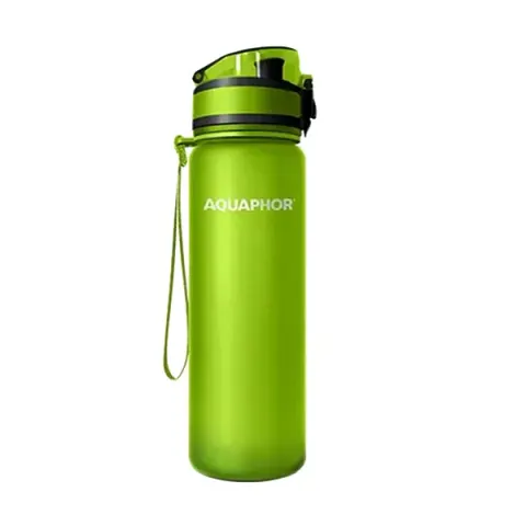 Sticlă Aquaphor City, cu filtru, Tritan, 500 ml, verde