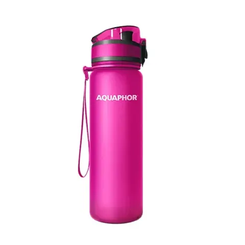 Sticlă Aquaphor City, cu filtru, Tritan, 500 ml, roz