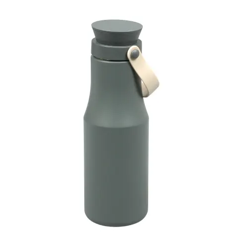 Sticlă Vintage, cu perete dublu, oțel inoxidabil, 470 ml, gri