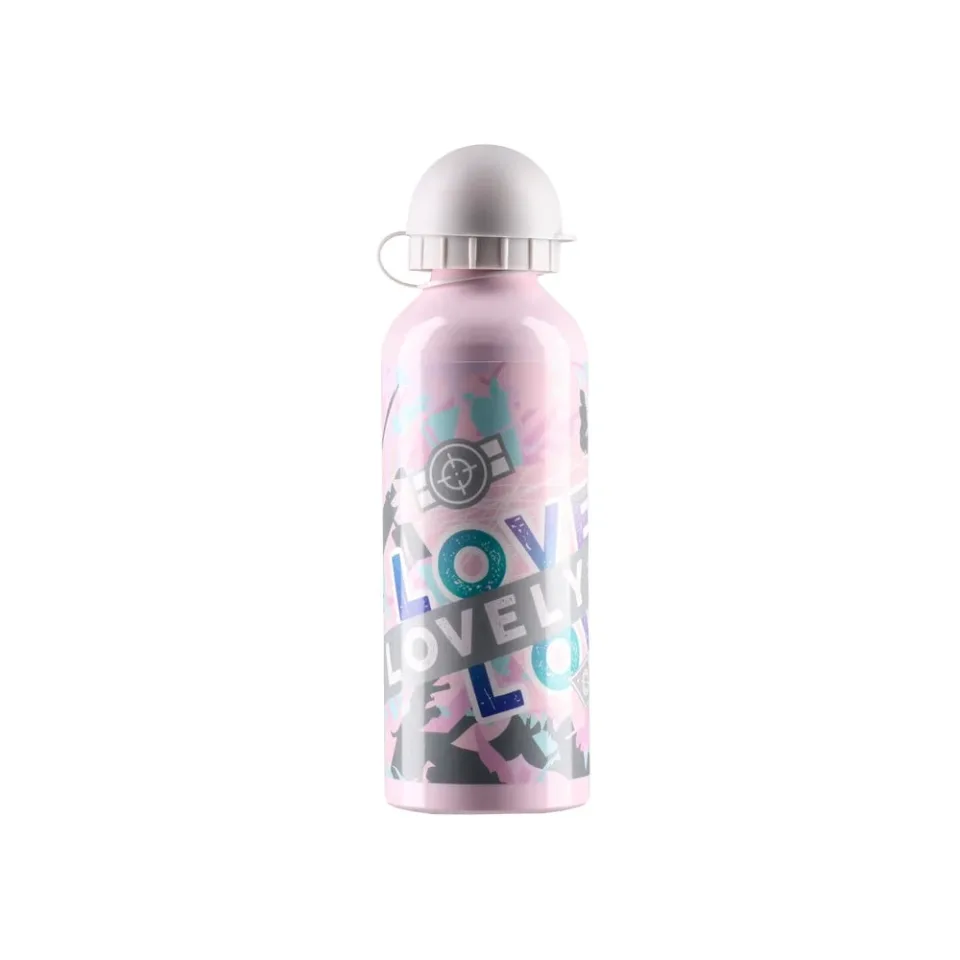 Sticlă Takk Alu Flowy, pentru fete, aluminiu, 500 ml, asortat, 1 buc.