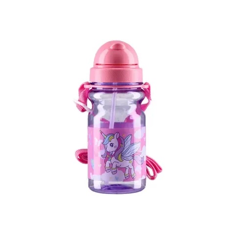 Sticlă Takk Flowy Baby, pentru fete, cu șnur, 350 ml, asortat, 1 buc.