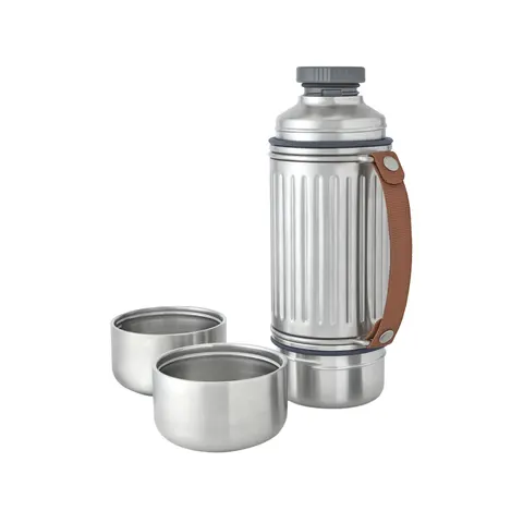 Termos Black+Blum Explorer, cu 2 căni și mâner, 1 L, oțel inoxidabil
