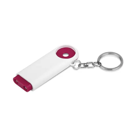 Breloc Token, 7 x 1 x 2.5 cm, bordo