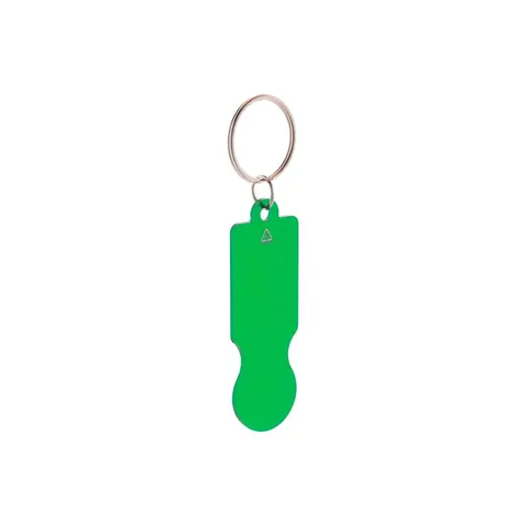 Breloc Cool Ralucart, aluminiu, 69 x 23 x 2 mm, verde