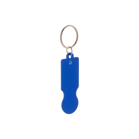 Breloc Cool Ralucart, aluminiu, 69 x 23 x 2 mm, albastru