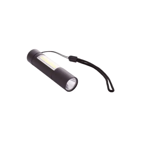 Lanternă Cool Chargelight, cu lampă, reîncărcabilă, negru