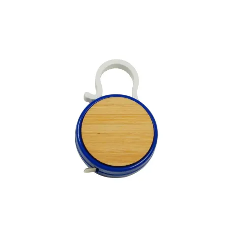 Ruletă Meter, bambus, 1 m, albastru