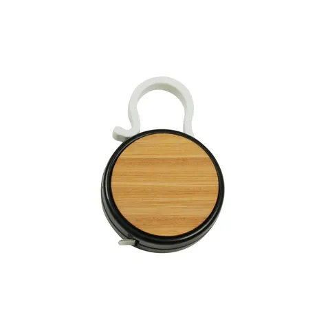 Ruletă Meter, bambus, 1 m, negru