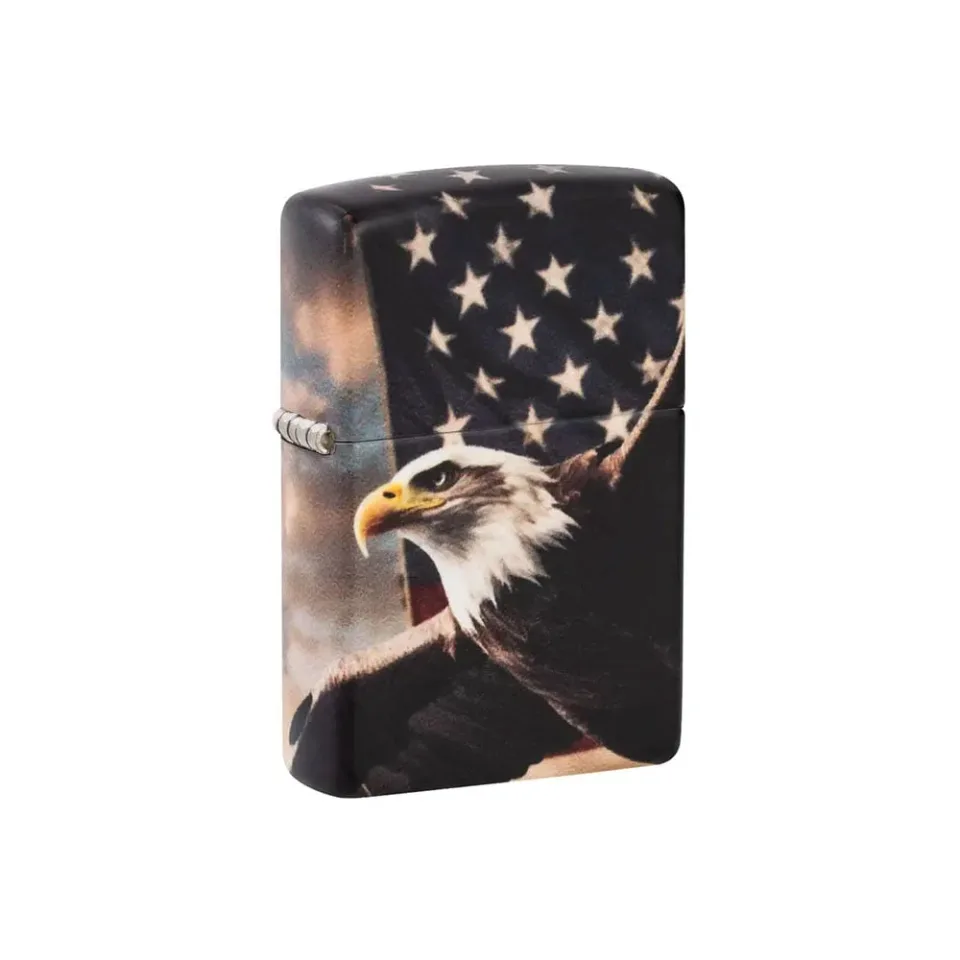 Brichetă Zippo 46383 – model vultur cu steagul SUA