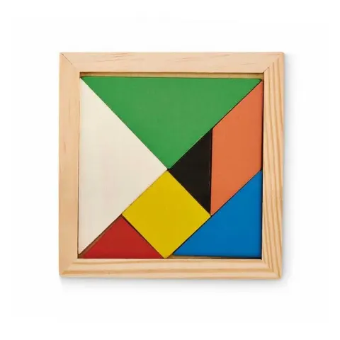 Puzzle Tangram, colorat, 7 piese