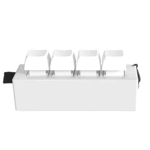 Clicker Tastatură, mini, anti-stres, alb
