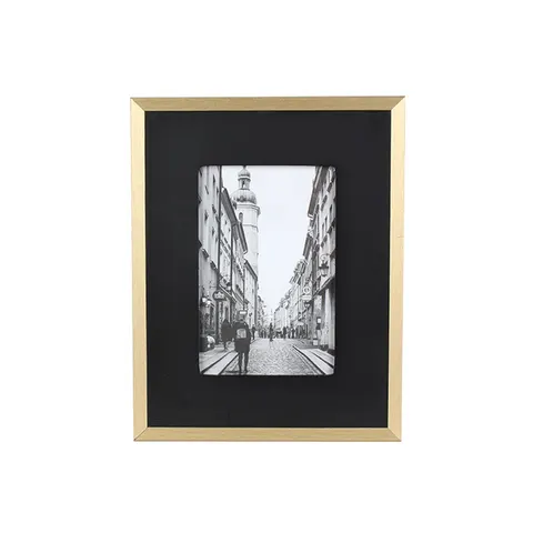 Splendid Ramă foto Turin, MDF, 18 x 23 cm, negru-auriu