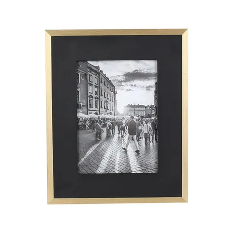 Splendid Ramă foto Turin, MDF, 21 x 26 cm, negru-auriu