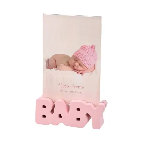 Takk Woody Ramă foto, Baby, 10 x 15 cm, roz