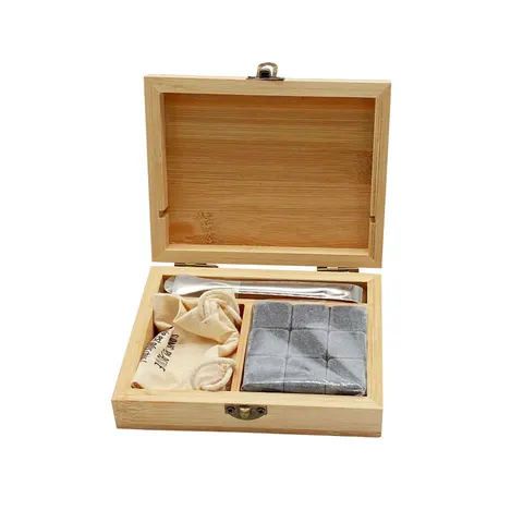 Creek Set pentru whisky, în cutie de lemn