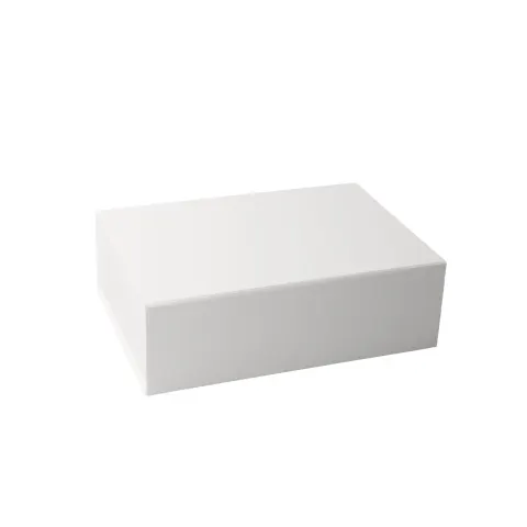 Office 1 Cutie Natural, închidere magnetică, pliabilă, 33 x 25 x 12 cm, alb