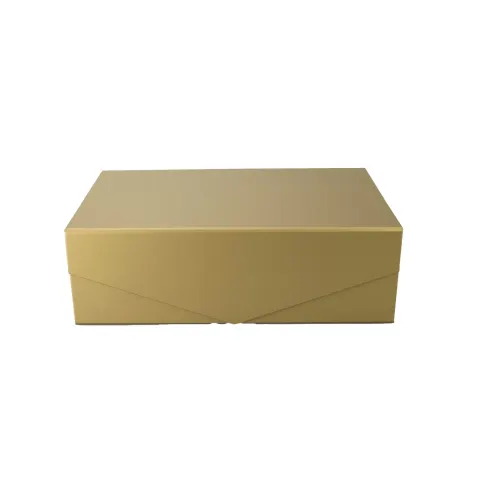 Office 1 Cutie Matt, cu închidere magnetică, pliabilă, 23 x 15 x 10 cm, auriu