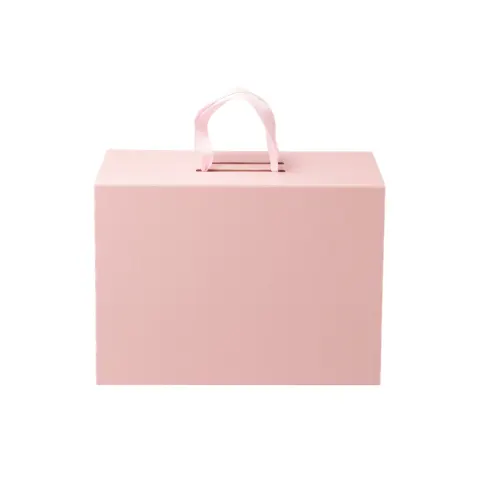 Office 1 Cutie Handle, pliabilă, 38 x 28 x 13.5 cm, cu mânere, roz