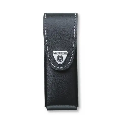 Teacă pentru cuțit de buzunar Victorinox, piele, negru