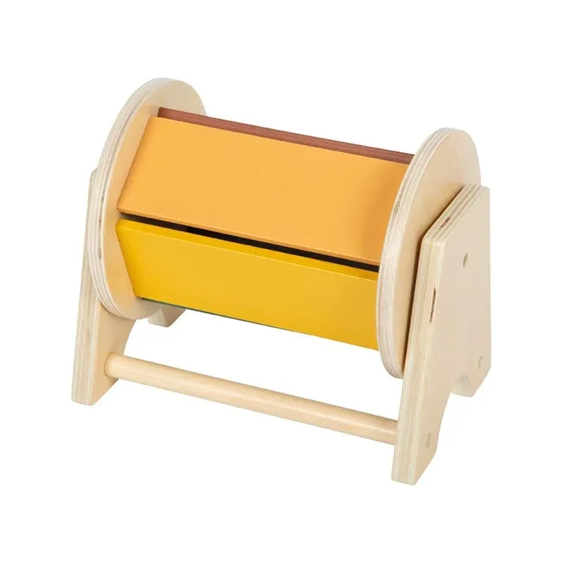 Tobă Montessori Small Foot, rotativă, din lemn
