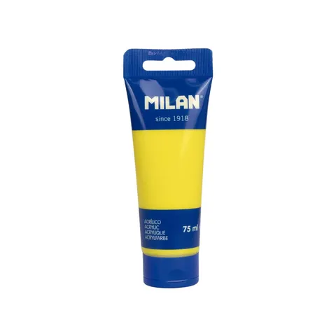 Vopsea acrilică Milan, galbenă, 75 ml