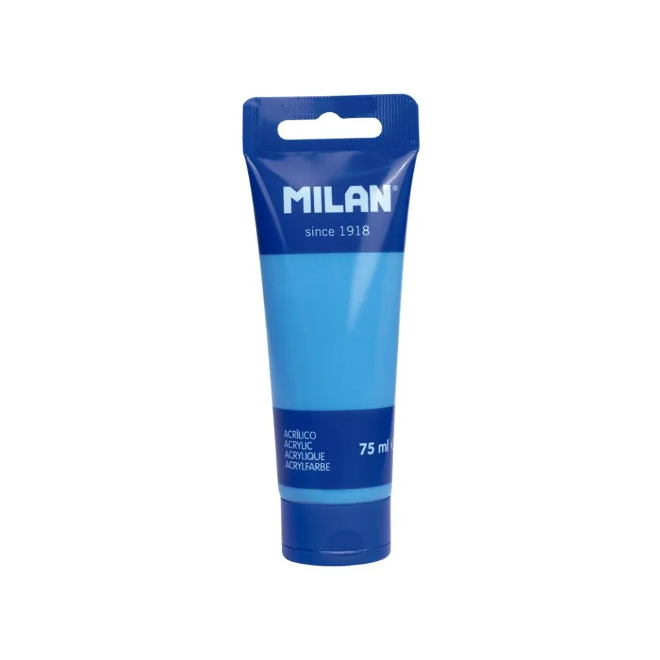 Vopsea acrilică Milan, cyan, 75 ml