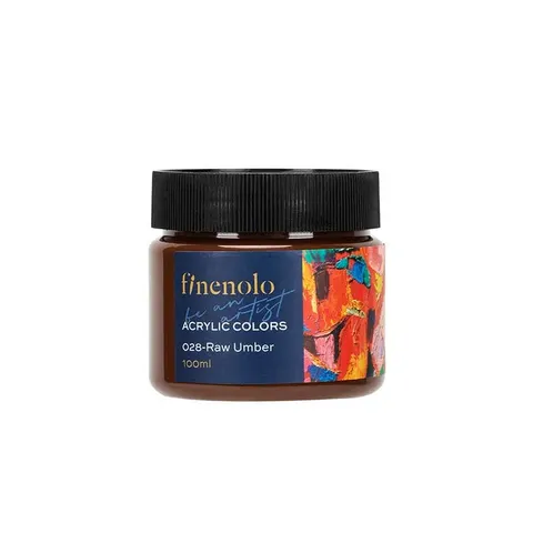 Vopsea acrilică Deli Finenolo, borcan, 100 ml, maro