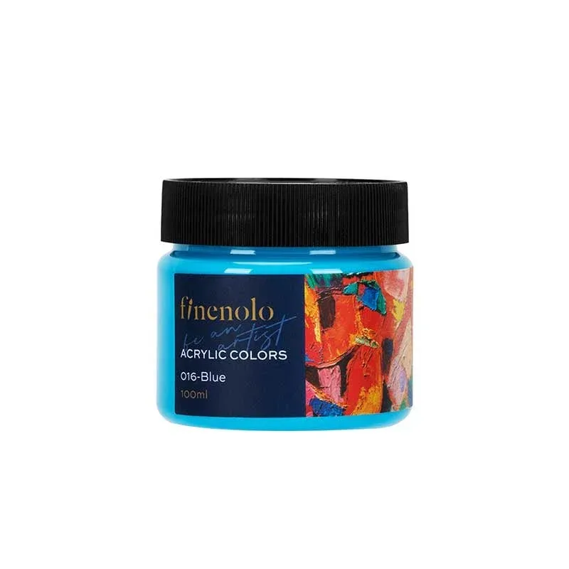 Vopsea acrilică Deli Finenolo, borcan, 100 ml, albastru