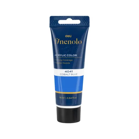 Vopsea acrilică Deli Finenolo, tub, 75 ml, albastru cobalt