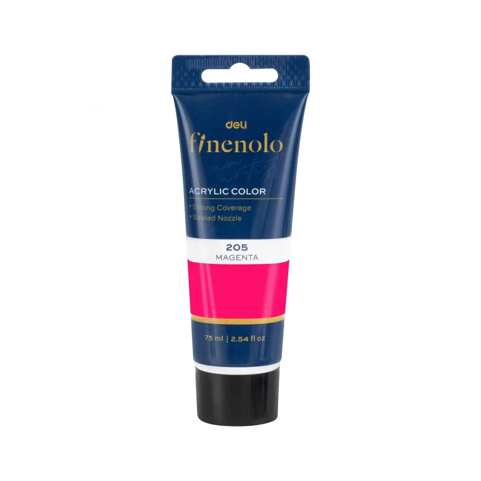 Vopsea acrilică Deli Finenolo, 75 ml, roz