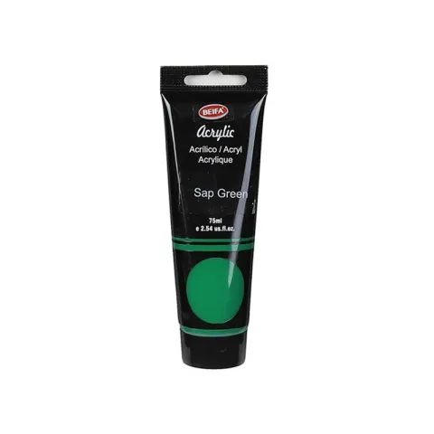 Beifa Vopsea acrilică, tub, 75 ml, verde iarbă