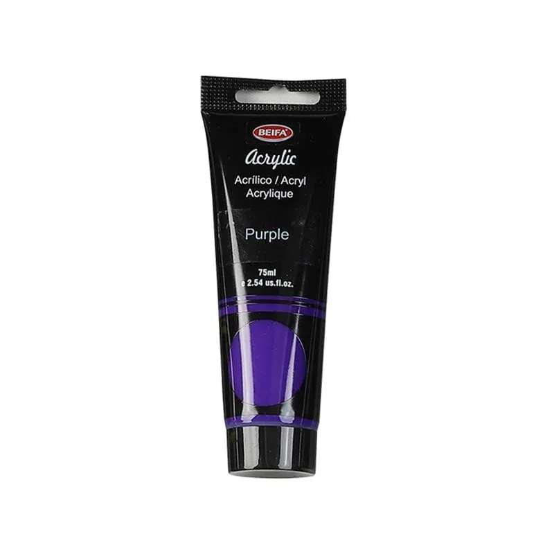 Beifa Vopsea acrilică, tub, 75 ml, violet