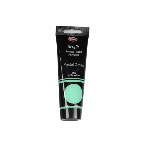 Beifa Vopsea acrilică, în tub, 75 ml, verde pastel