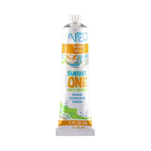 Sazio Fantasy One Vopsea tempera, 42 ml, alb